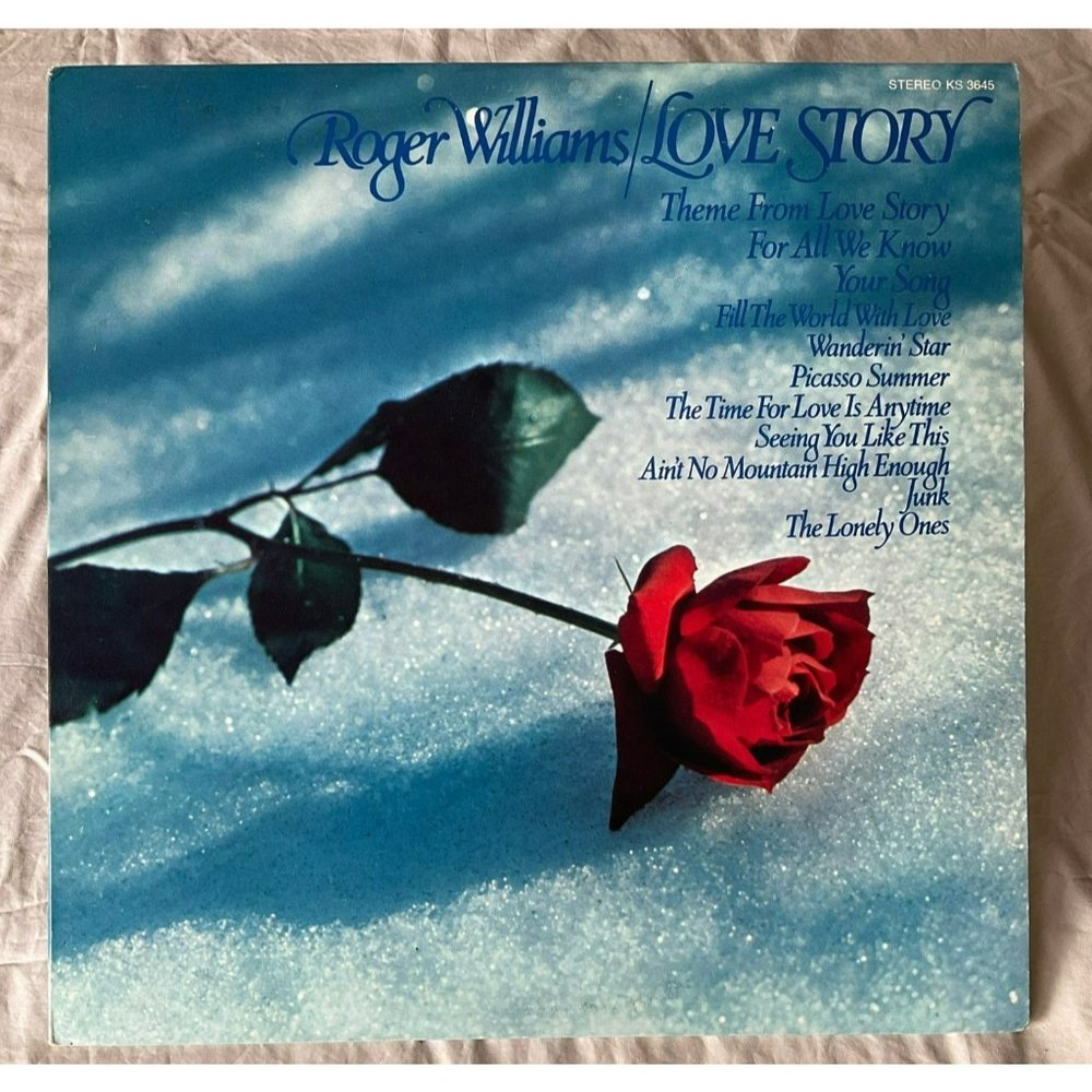 Roger Williams: Love Story Vintage Vinyl Record